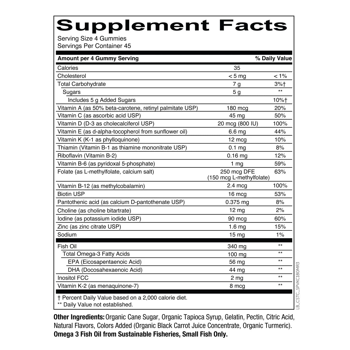 SmartyPants Kids Formula Multivitamin, 180 Gummies