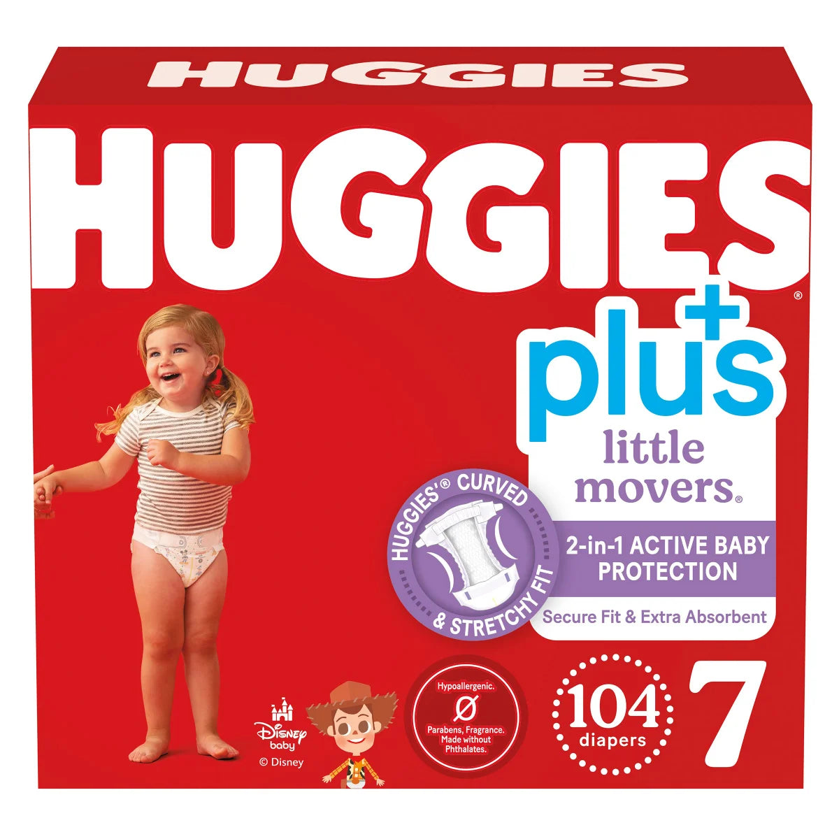 Huggies Plus Diapers Sizes 3 - 7