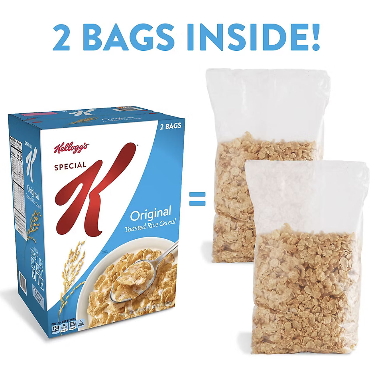 Kellogg's Special K Original Breakfast Cereal, 2 pk.