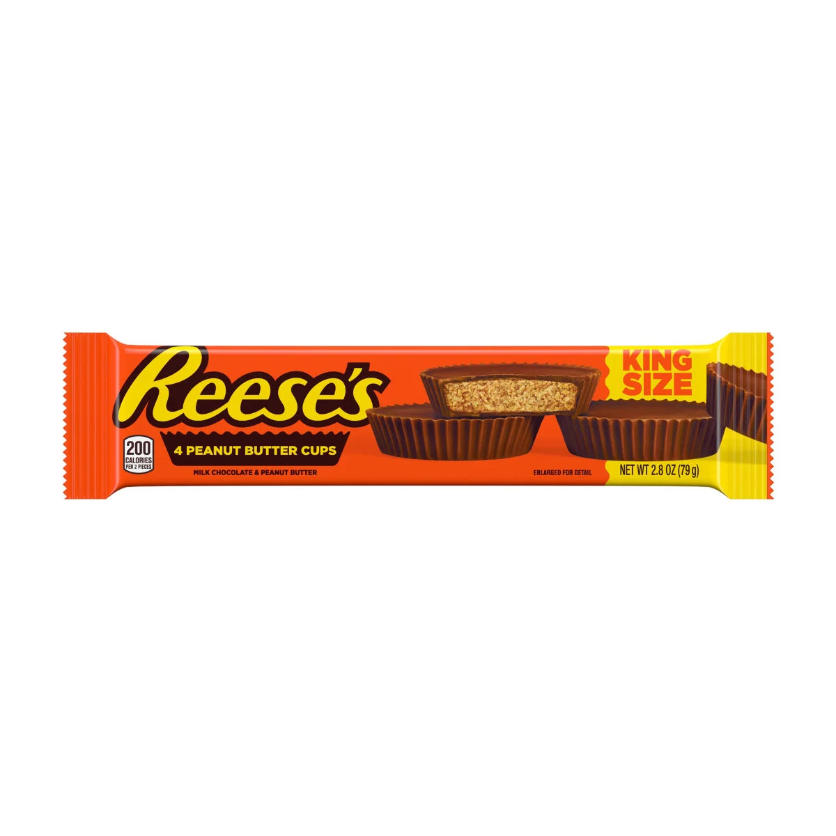 Reese's Peanut Butter Cups, King Size, 2.8 oz, 24-count