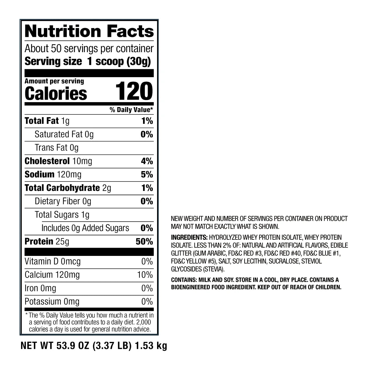 Dymatize ISO Hydrolyzed Whey Protein, Fruity Pebbles, 3.3 lbs