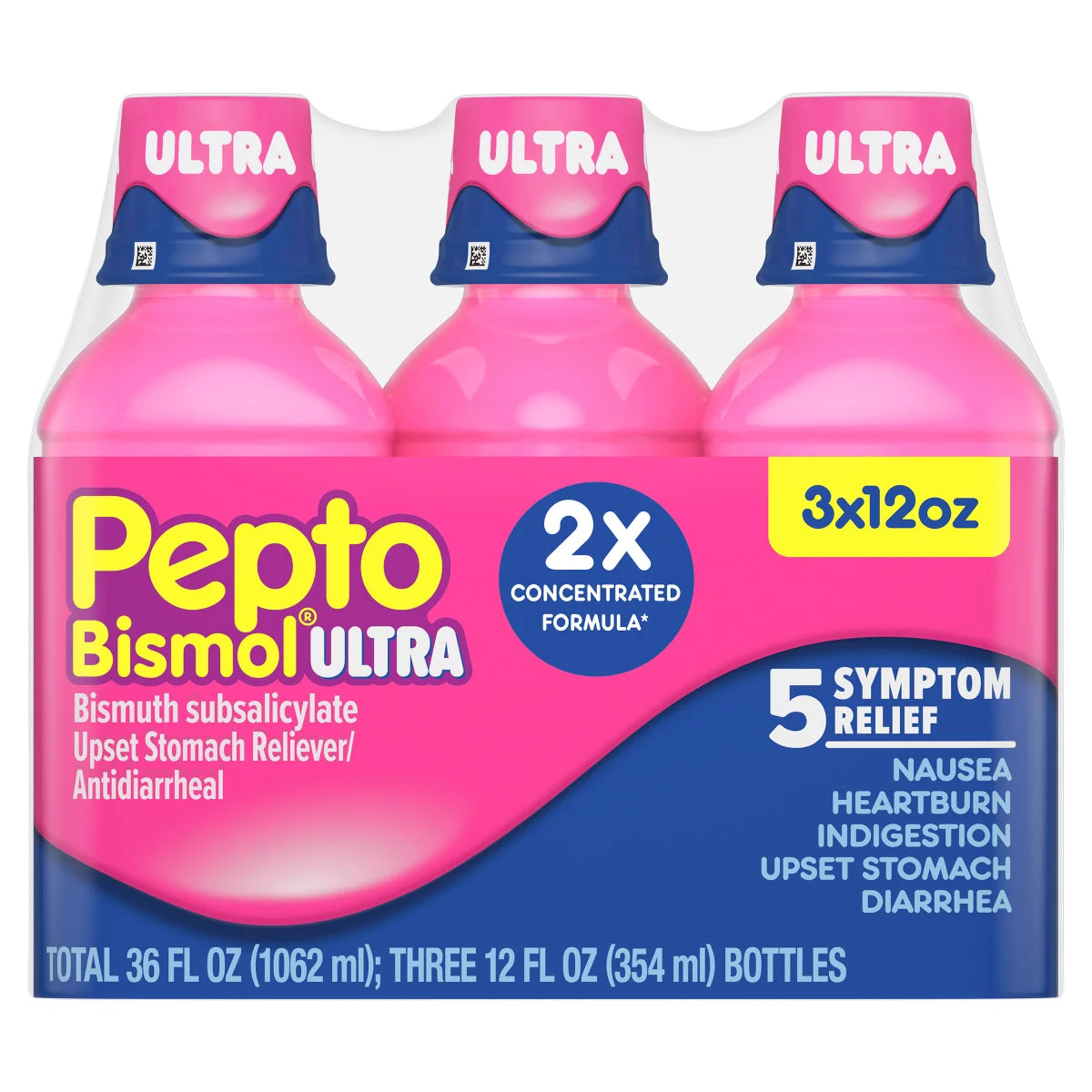 Pepto Bismol Ultra, 5 Symptom Digestive Relief Liquid, 36 Fluid Ounces