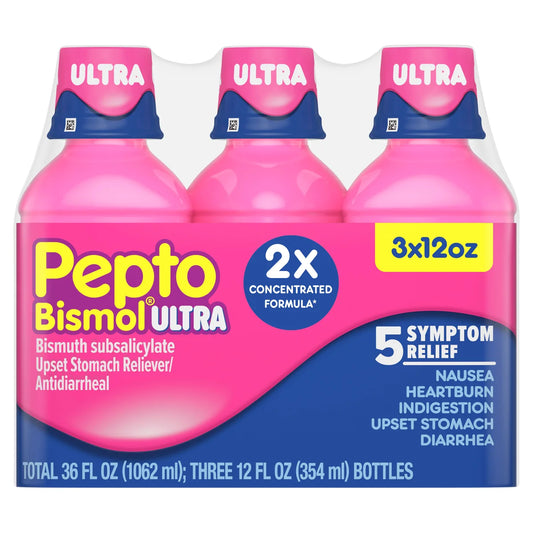 Pepto Bismol Ultra, 5 Symptom Digestive Relief Liquid, 36 Fluid Ounces