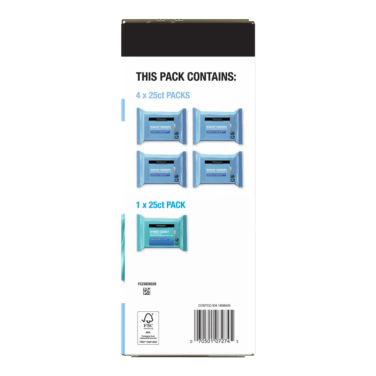 Neutrogena Makeup Remover Wipes, 125-count