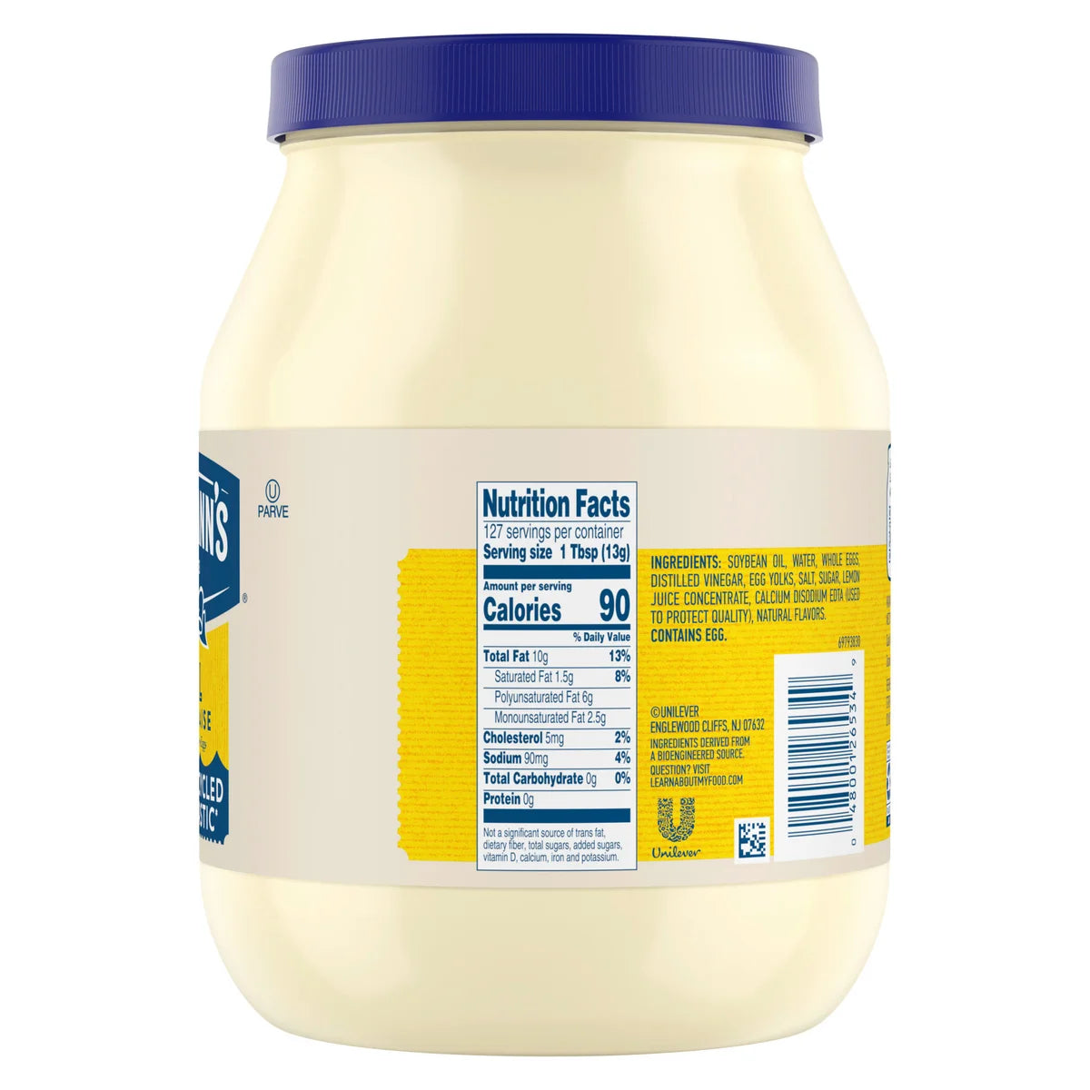 Hellmann's, Real Mayonnaise, 64 oz