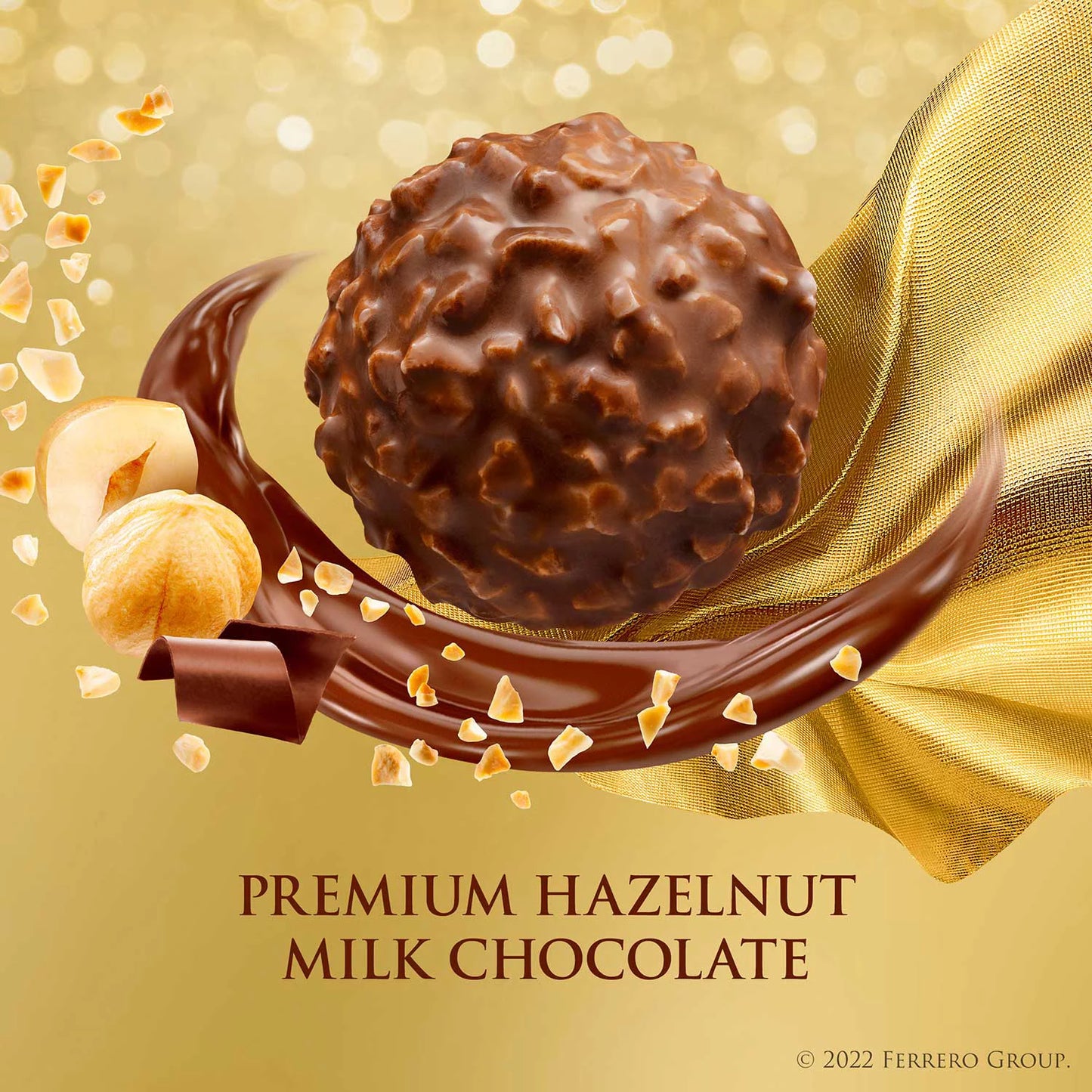 Ferrero Rocher Premium Milk Chocolate Hazelnut, 48 ct.