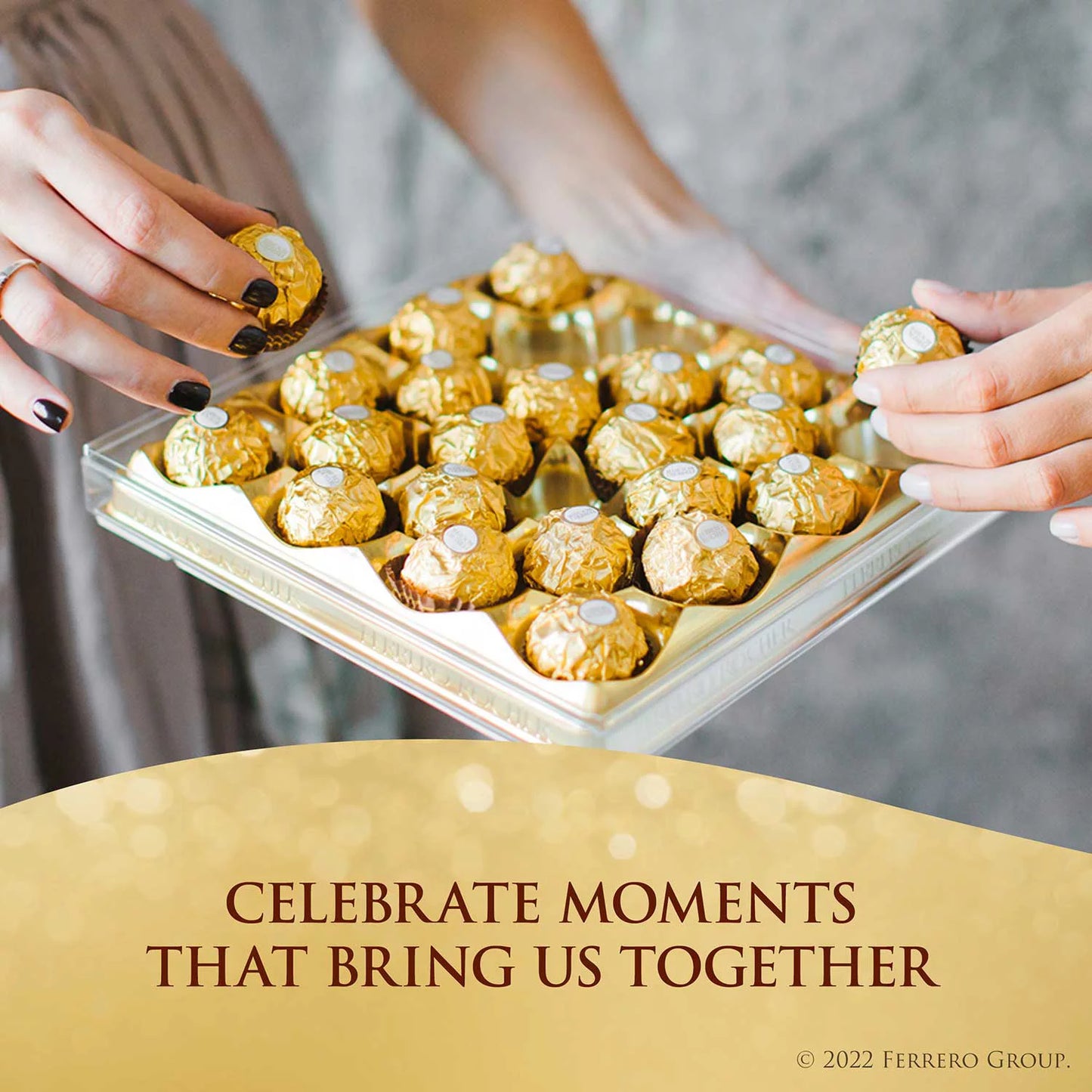 Ferrero Rocher Premium Milk Chocolate Hazelnut, 48 ct.