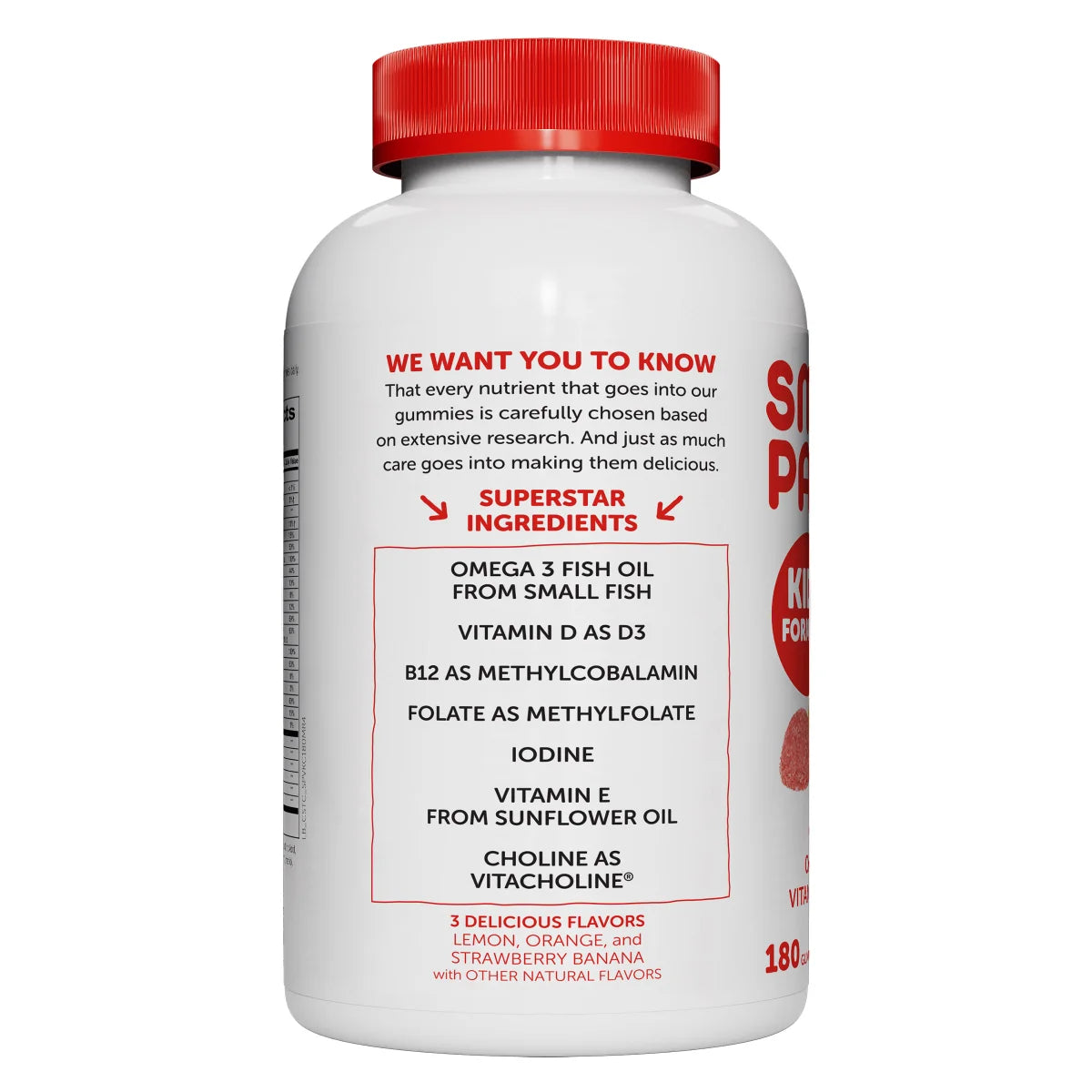 SmartyPants Kids Formula Multivitamin, 180 Gummies