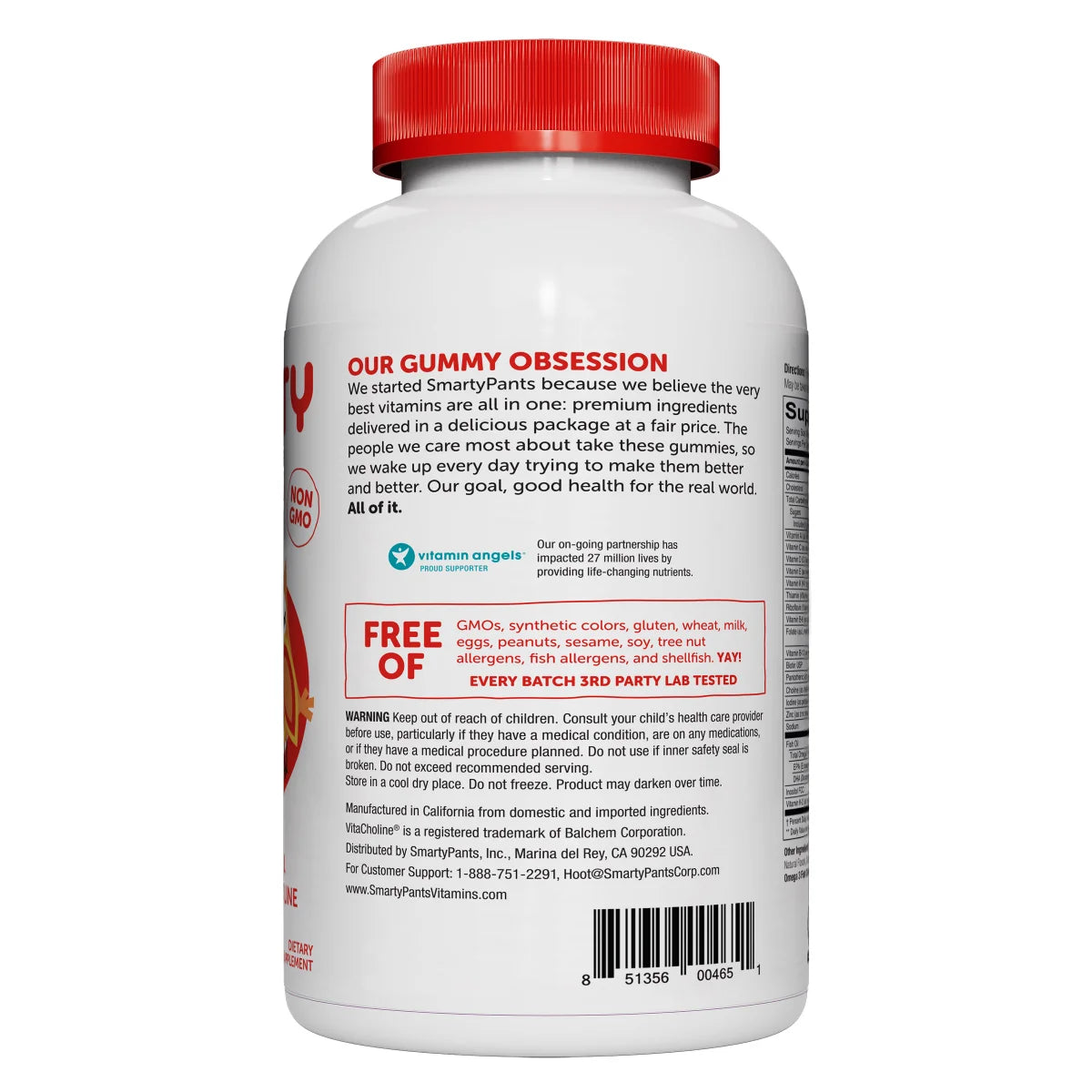 SmartyPants Kids Formula Multivitamin, 180 Gummies