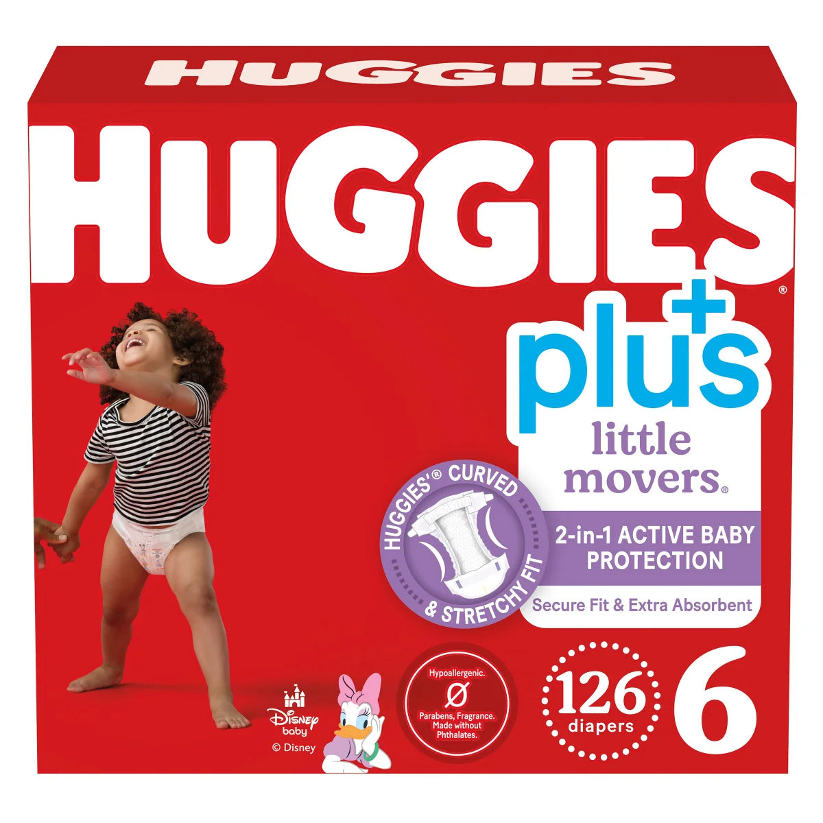 Huggies Plus Diapers Sizes 3 - 7