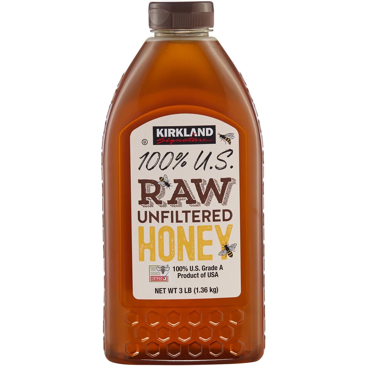 Kirkland Signature 100% U.S. Raw Unfiltered Honey, 3 lbs