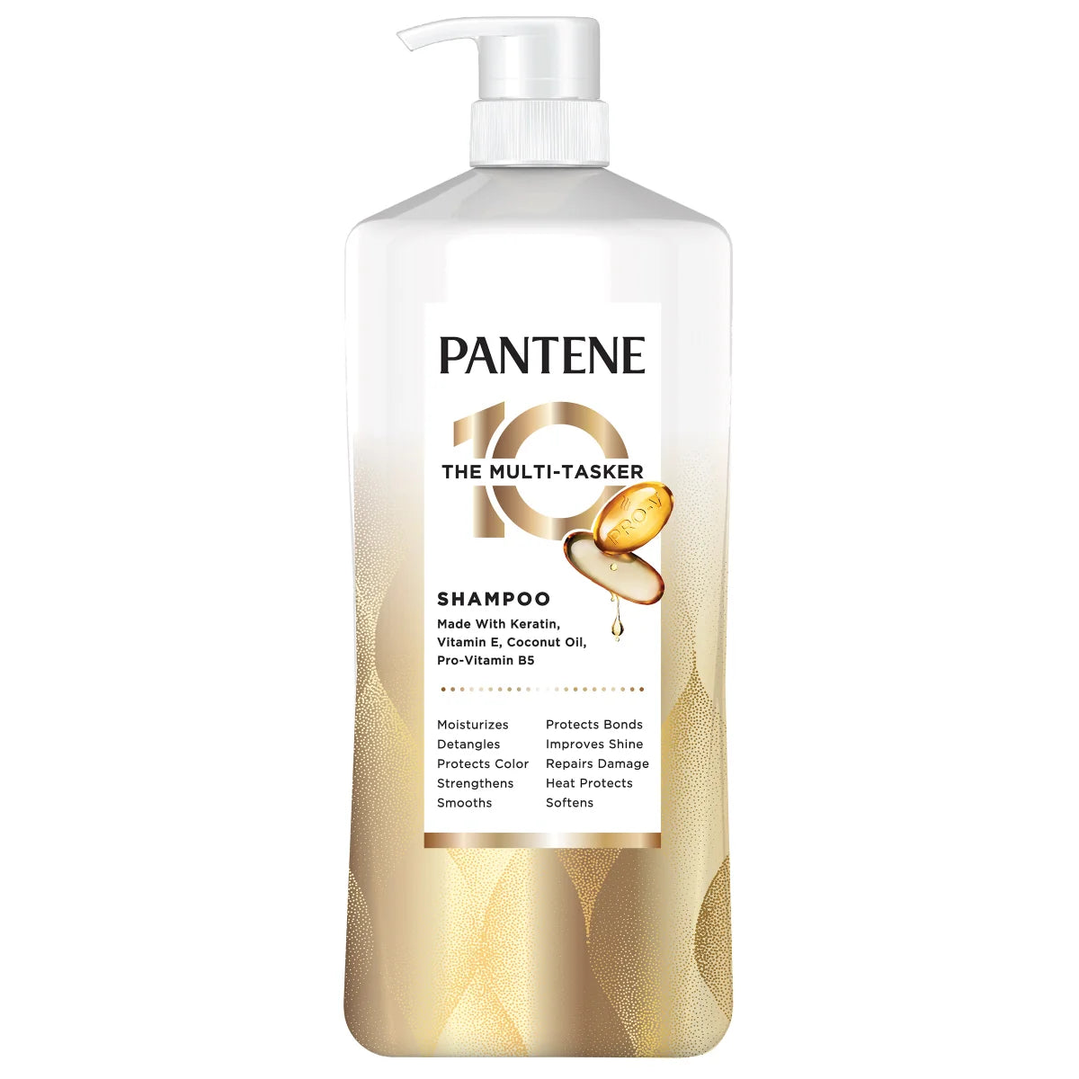 Pantene Multi-Tasker 10 Shampoo, 38.2 fl