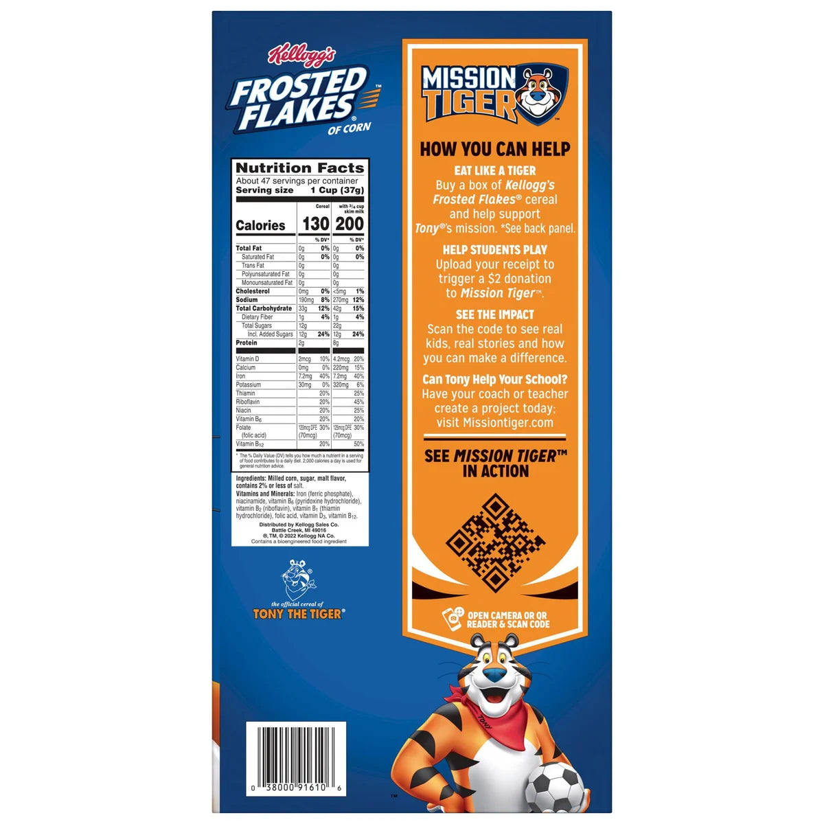 Kellogg's Frosted Flakes Cereal, 30.95 oz, 2-count