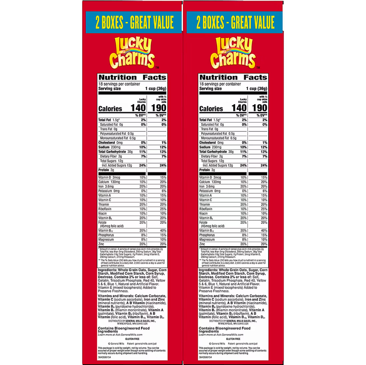 General Mills Lucky Charms, 46 oz.