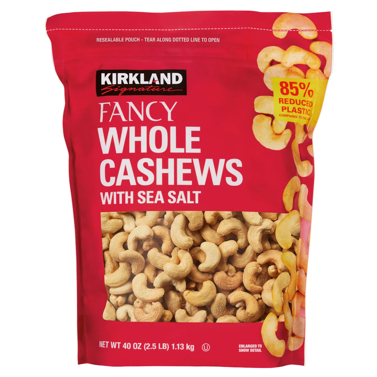 Kirkland Signature Fancy Whole Cashews, 2.5 lbs