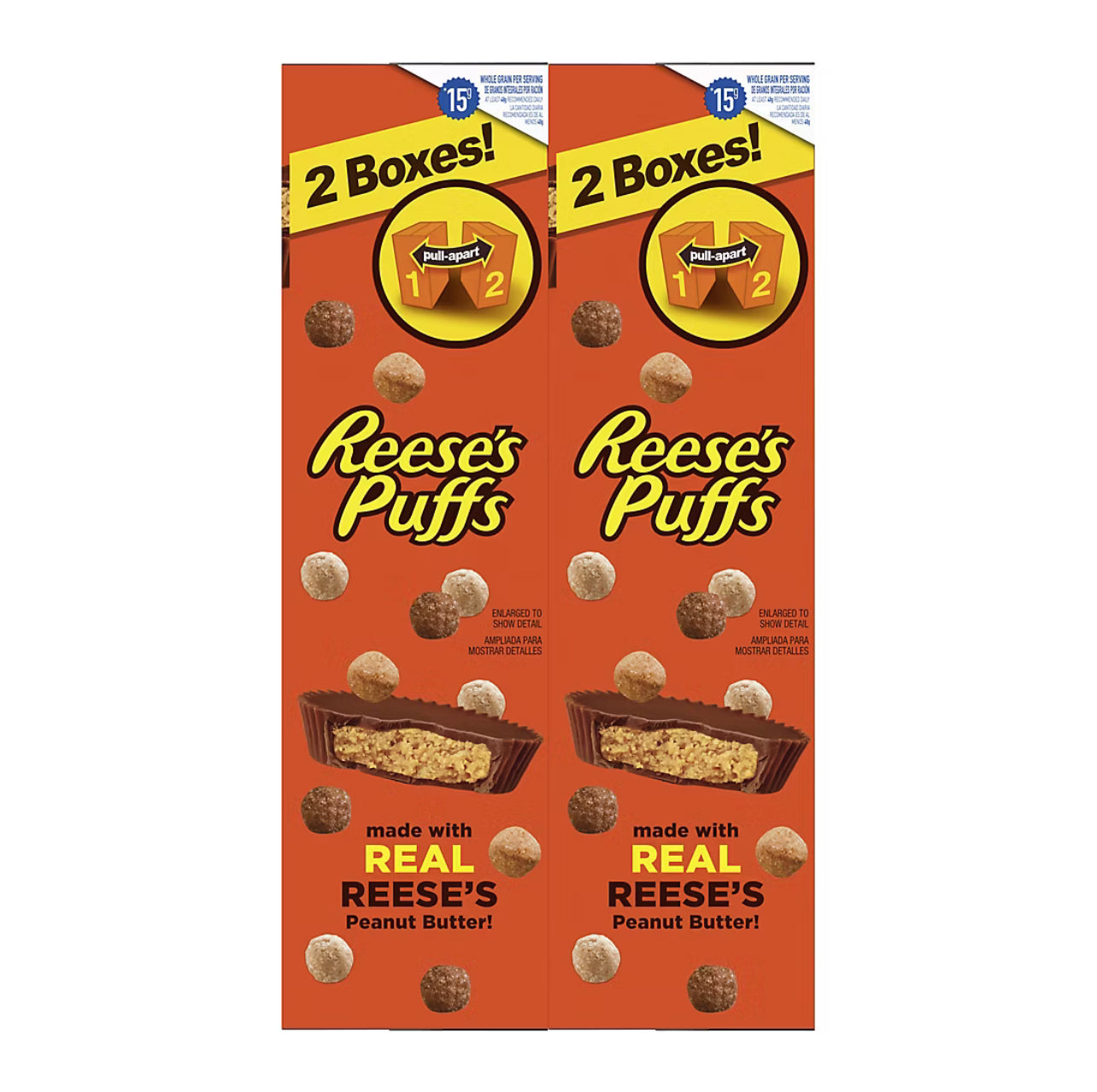Reese's Puffs Chocolatey Peanut Butter Cereal, 2 pk./25.7 oz.