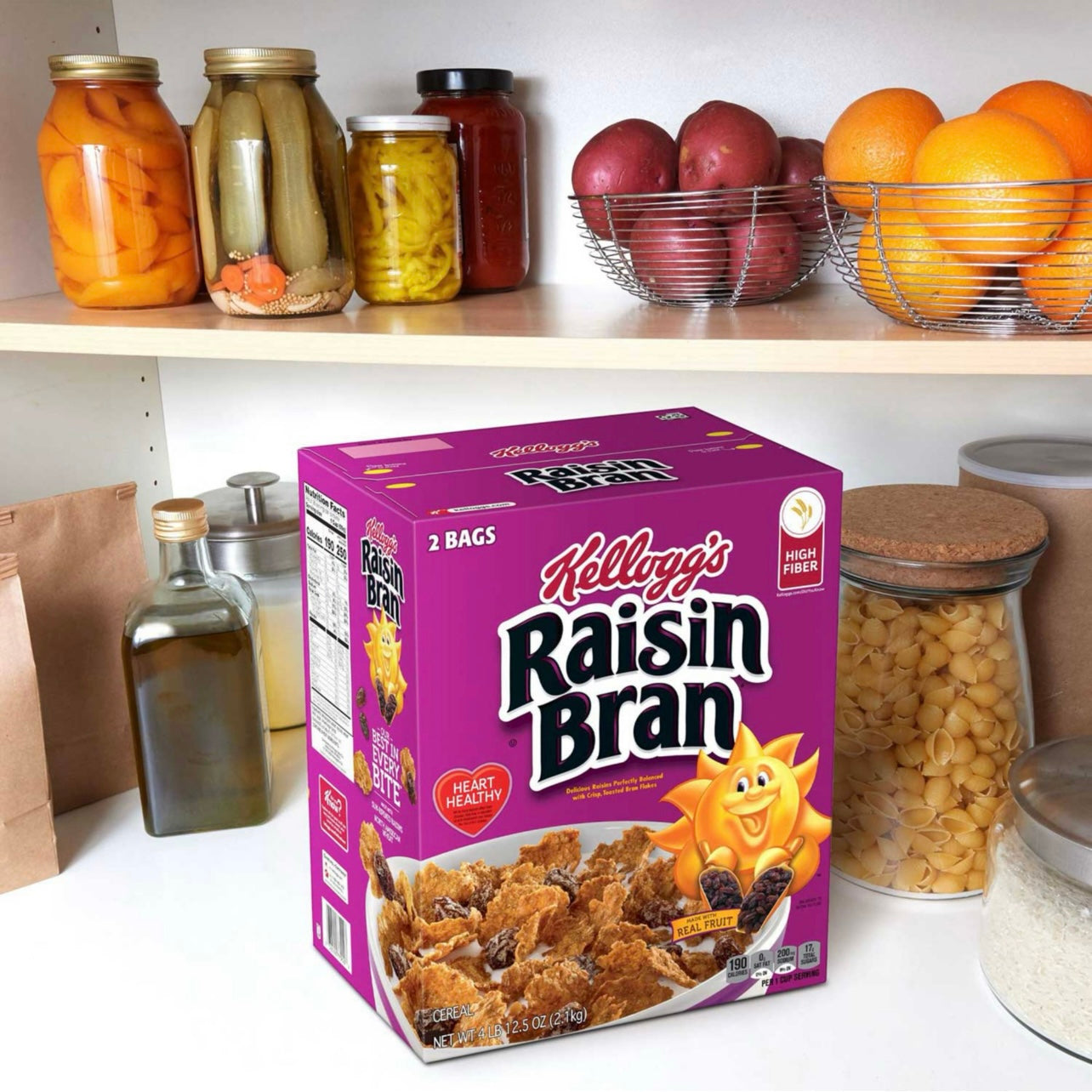 Kellogg's Raisin Bran Breakfast Cereal, 2 pk.