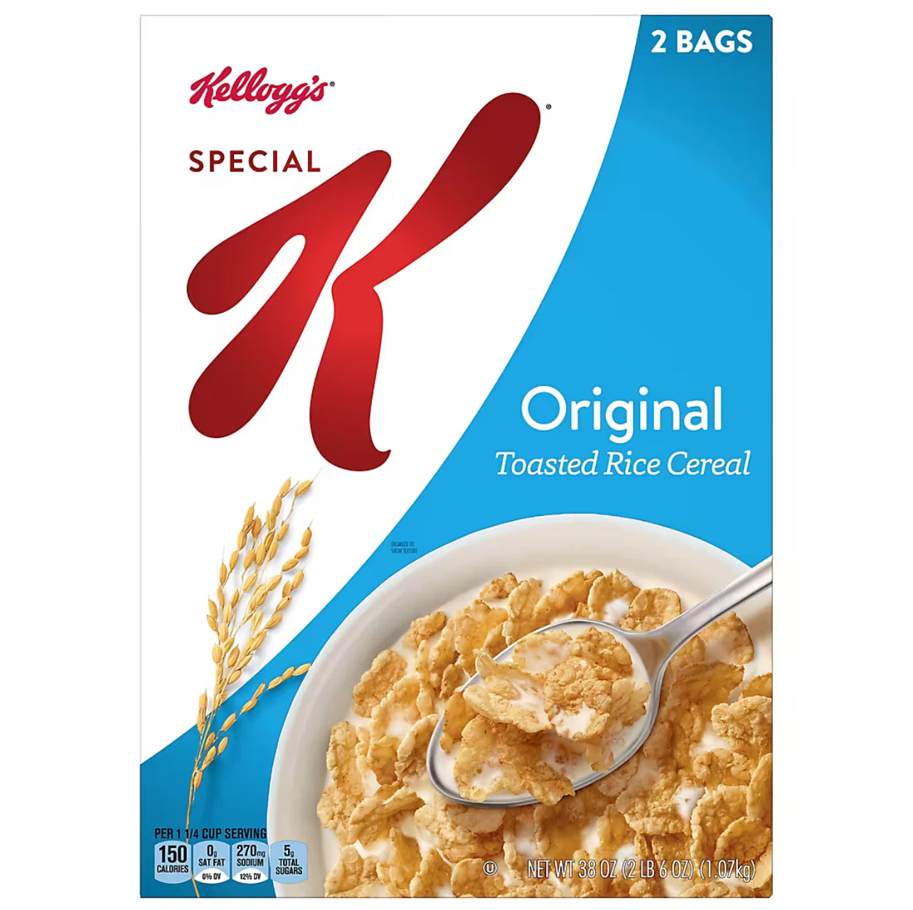 Kellogg's Special K Original Breakfast Cereal, 2 pk.