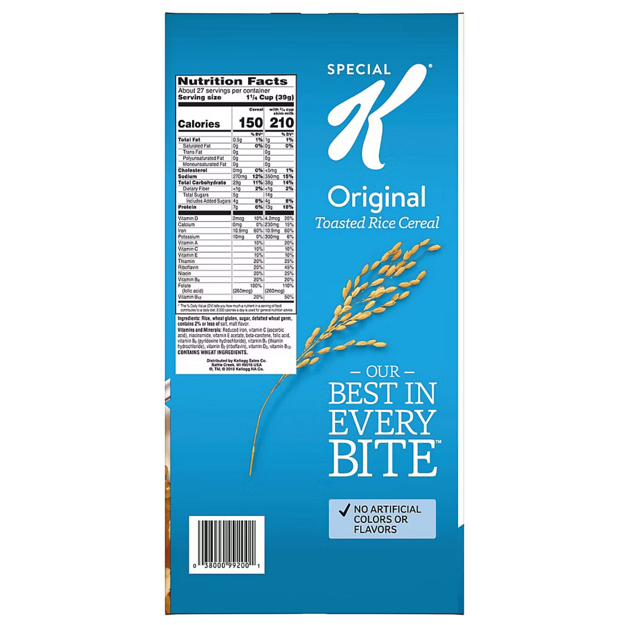 Kellogg's Special K Original Breakfast Cereal, 2 pk.