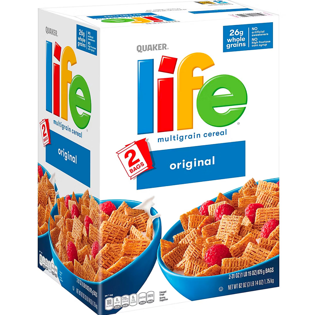 Quaker Life Cereal, 2 pk./31 oz.