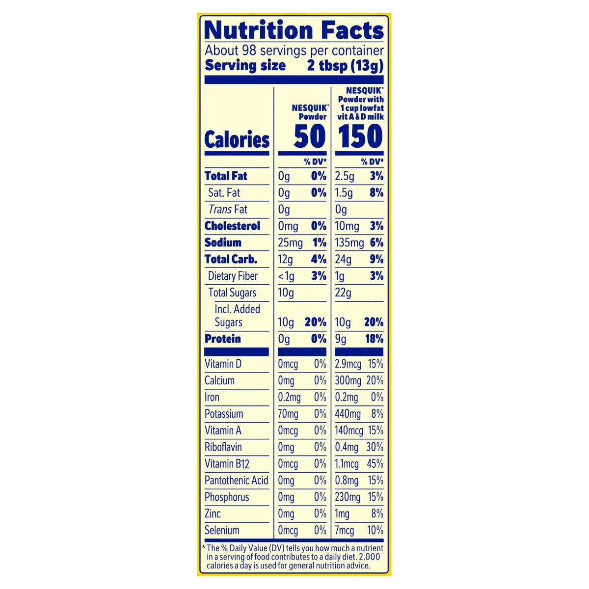 Nestle, Nesquik Chocolate Drink Mix, 2.81 lbs