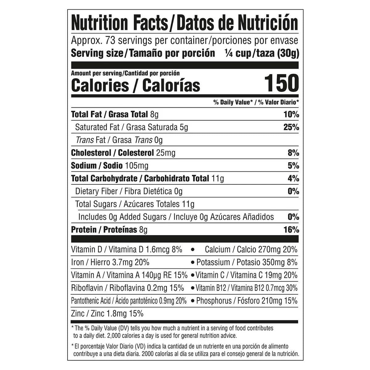 Nestlé Nido Fortificada, Dry Whole Milk, 4.85 lbs