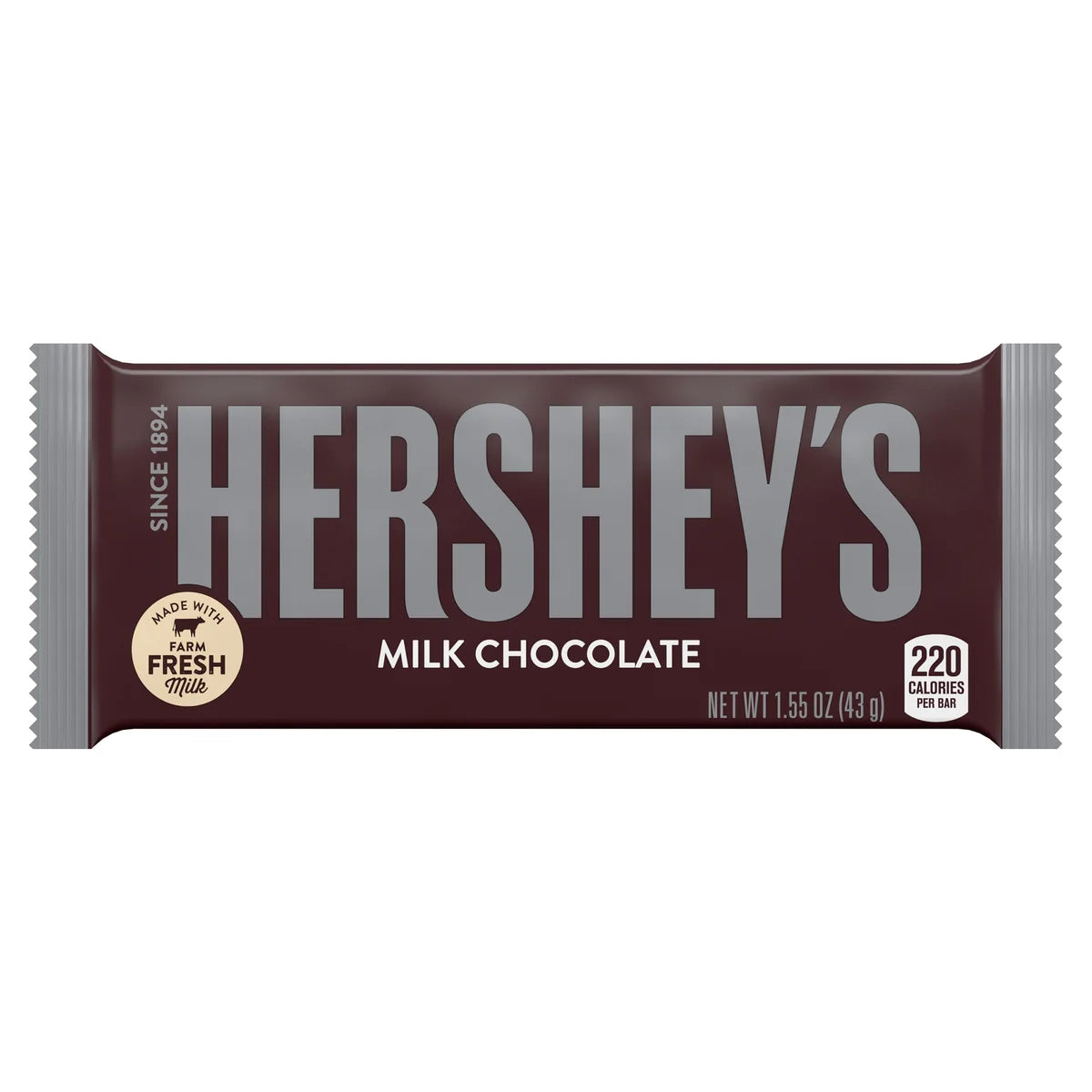 Hershey's Milk Chocolate, 1.55 oz, 36-count