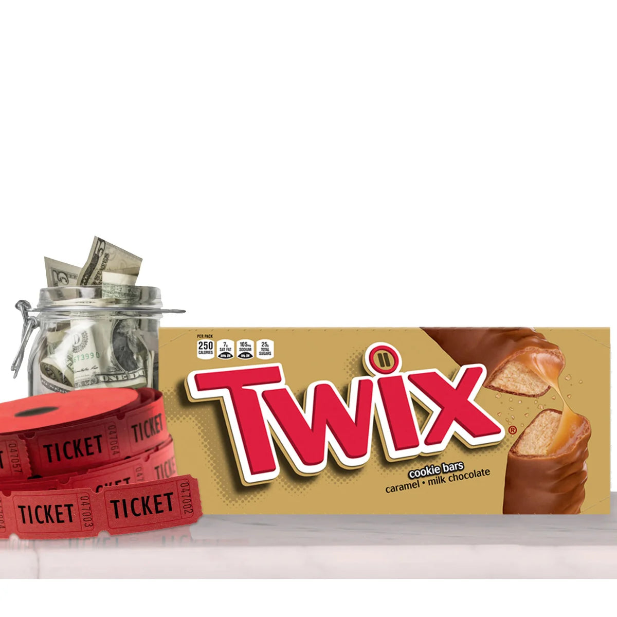 Twix Caramel Cookie Chocolate Candy Bar, Full Size, 1.79 oz, 36-count