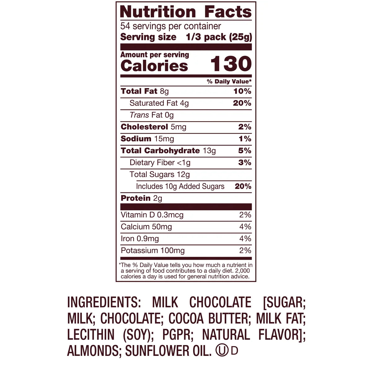 Hershey's Milk Chocolate with Almonds, King Size, 18-count
