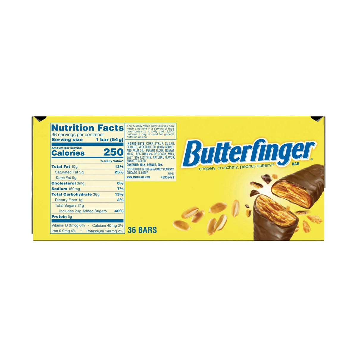Butterfinger Candy Bar, 1.9 oz, 36-count