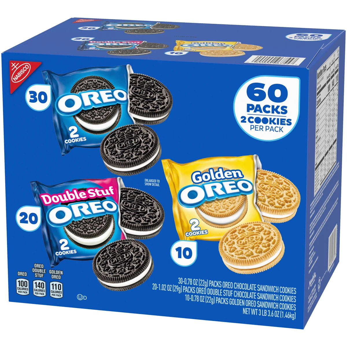 Oreo Cookies Variety Pack, 60-count