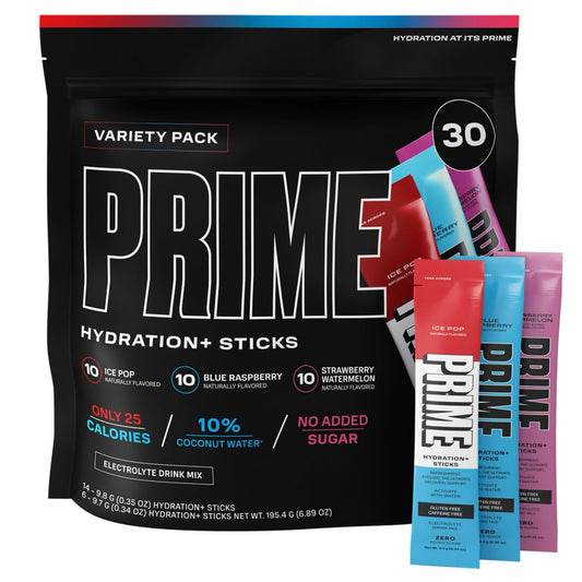 Prime Hydration + Electrolyte Powder Mix Sticks Variety Pack, 30 pk.