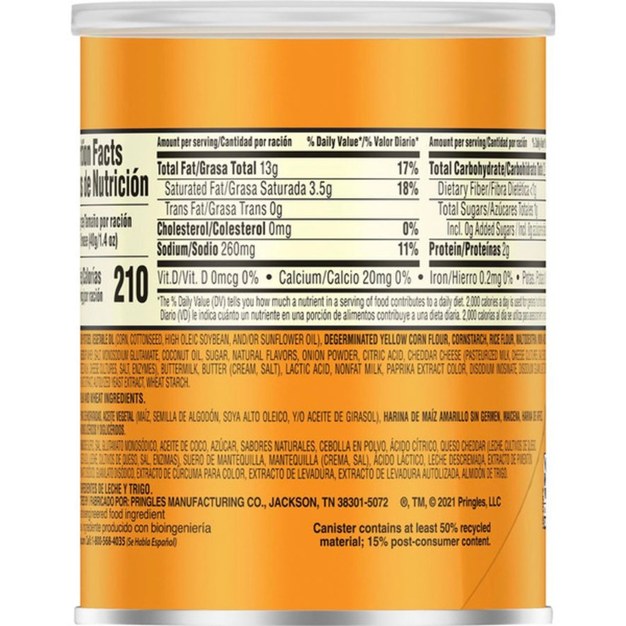 Pringles Potato Crisps Chips, Lunch Snacks, Office and Kids Snacks, Cheddar Cheese