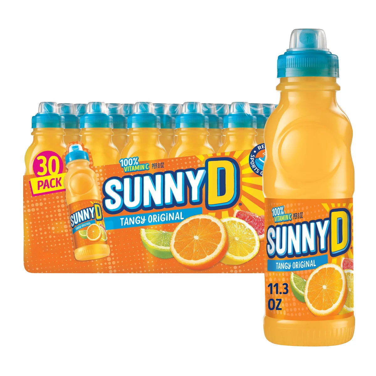 Sunny D, Tangy Original, 11.3 fl oz, 30-Count