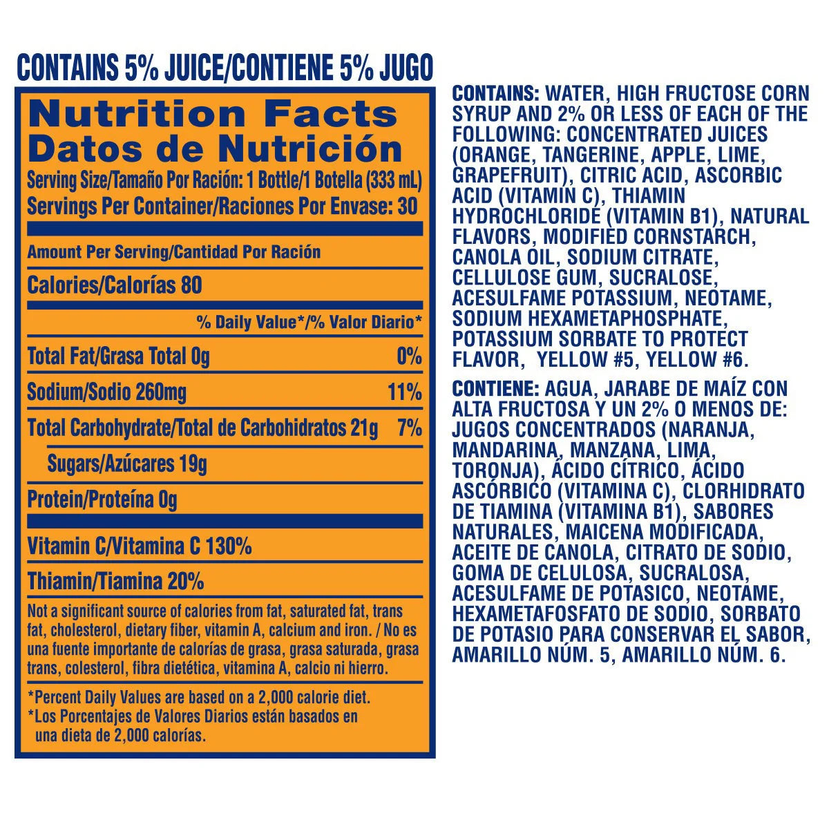 Sunny D, Tangy Original, 11.3 fl oz, 30-Count