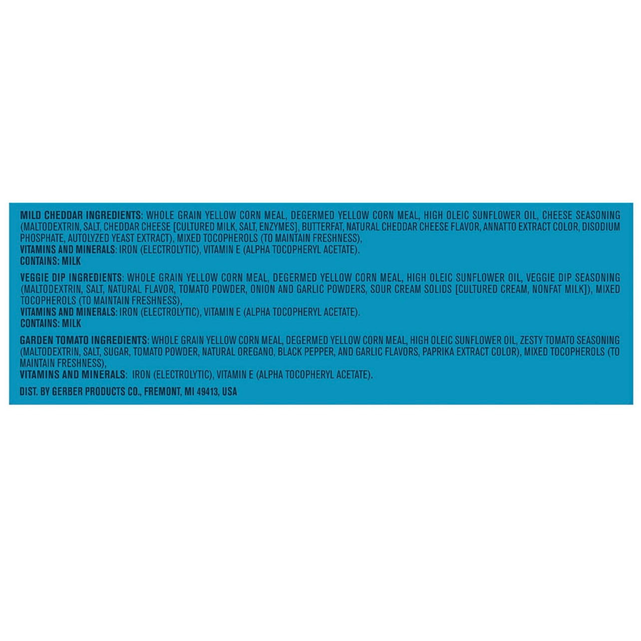 Gerber Lil' Crunchies Baked Grain Snack, Variety Pack 1.48 oz., 8 ct.