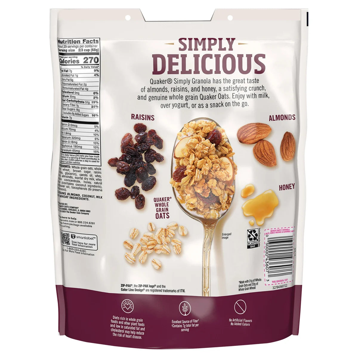 Quaker, Simply Granola, 34.5 oz, 2-Count