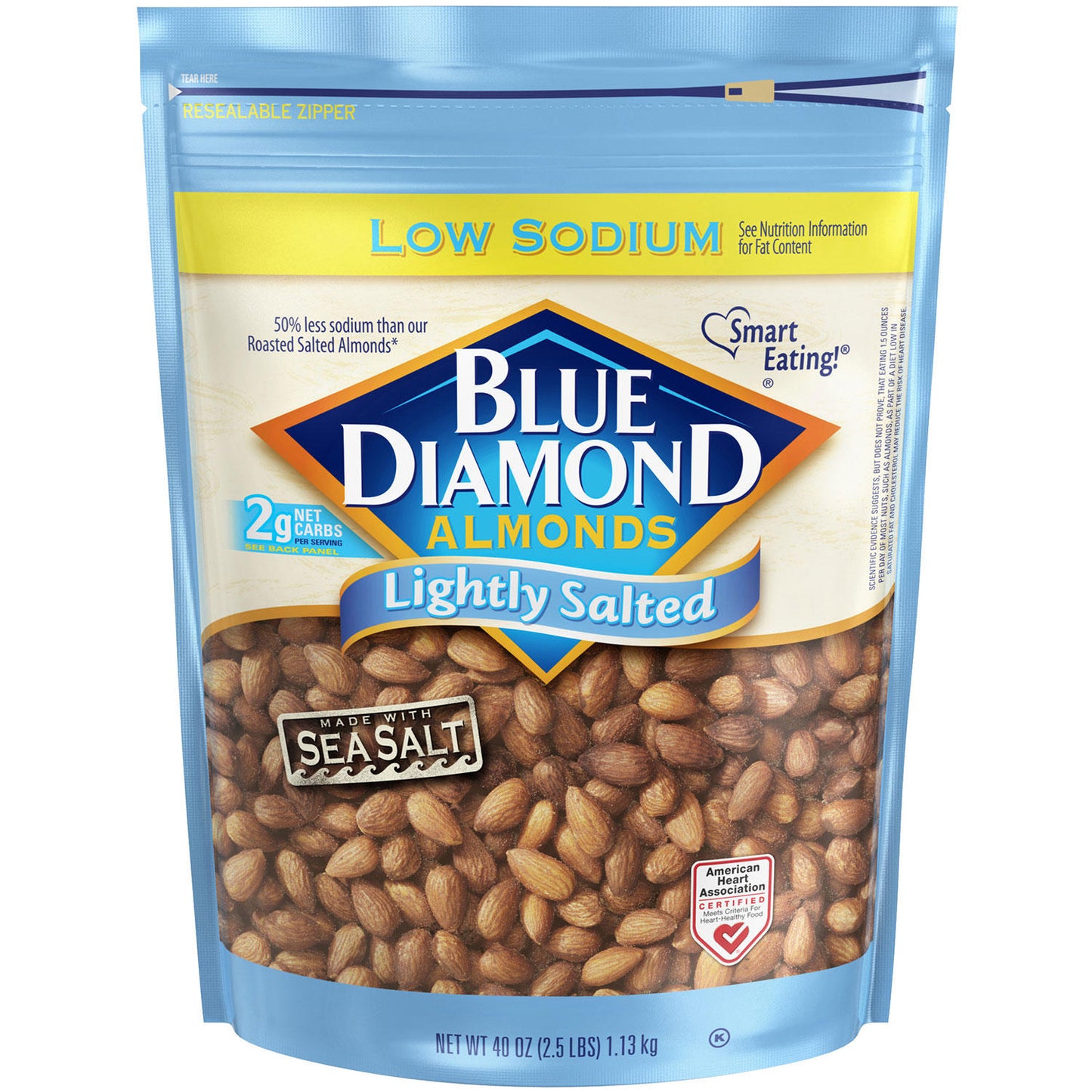 Blue Diamond Lightly Salted Whole Almonds, 40 oz.
