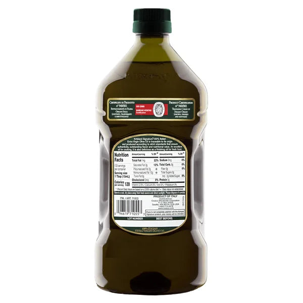 Kirkland Signature, Extra Virgin Italian Olive Oil, 2 L