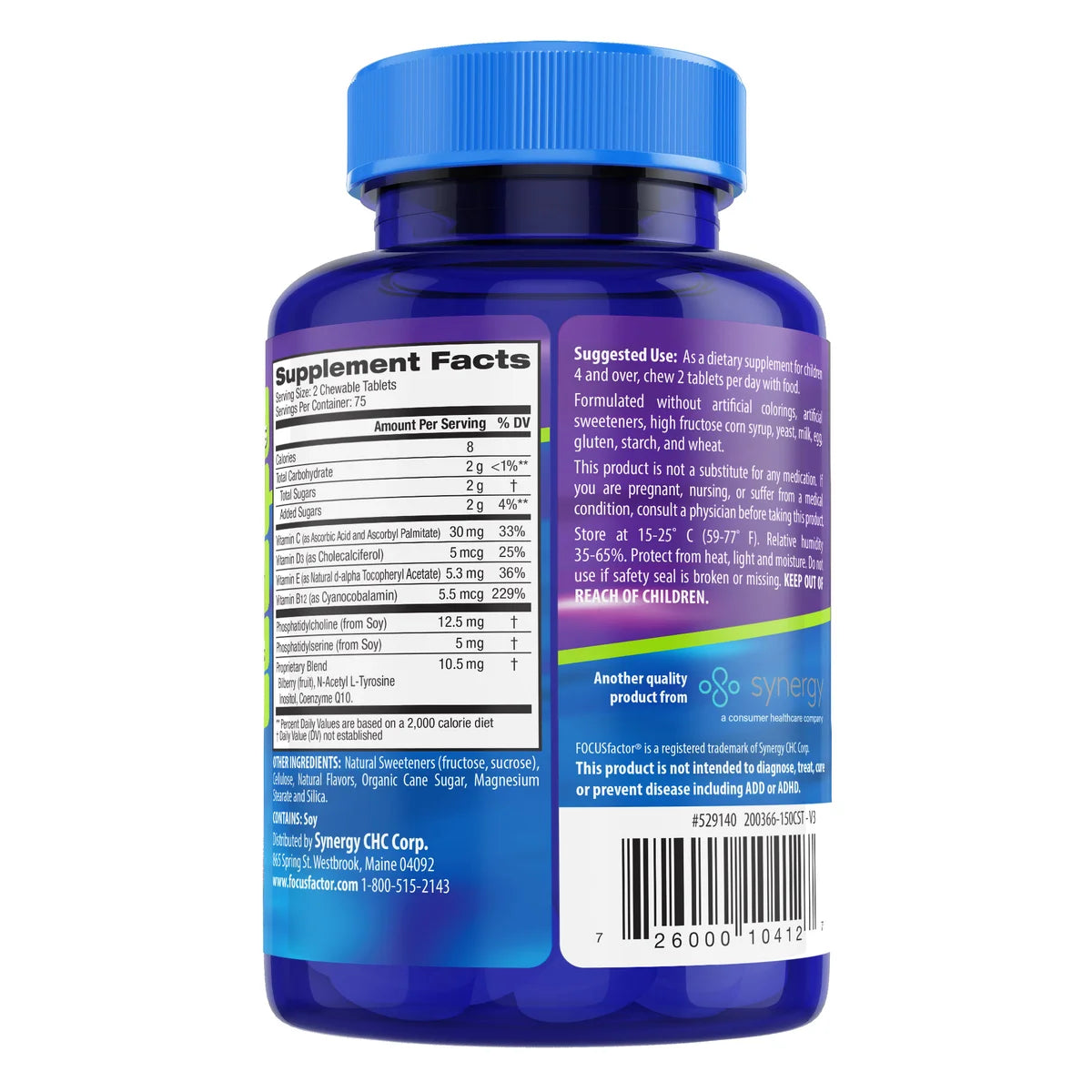 FOCUSfactor Kids, 150 Chewable Tablets