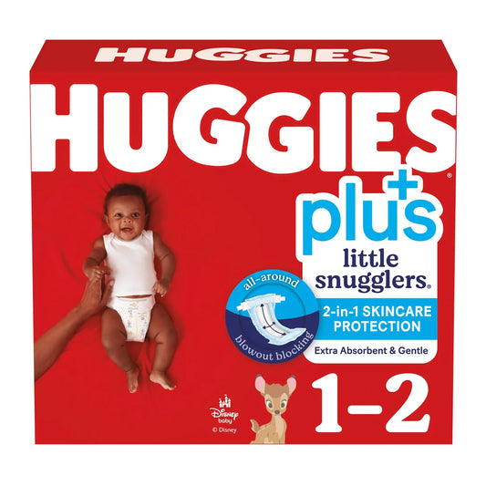Huggies Plus Diapers Sizes 1 - 2