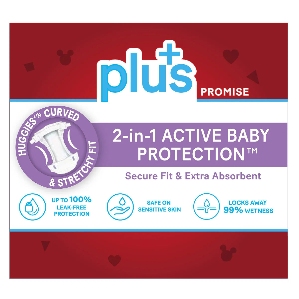 Huggies Plus Diapers Sizes 3 - 7