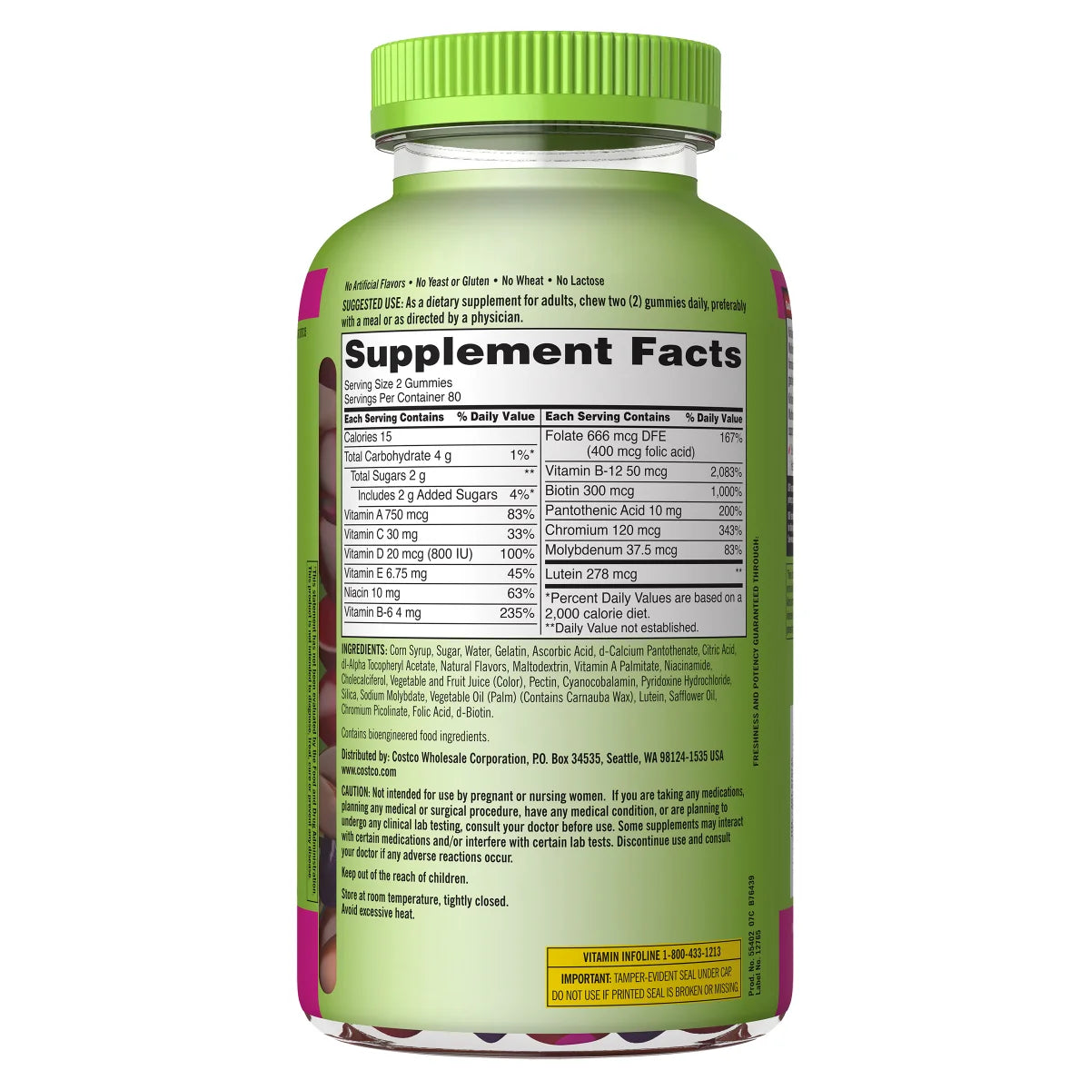 Kirkland Signature Adult Multivitamin, 320 Gummies