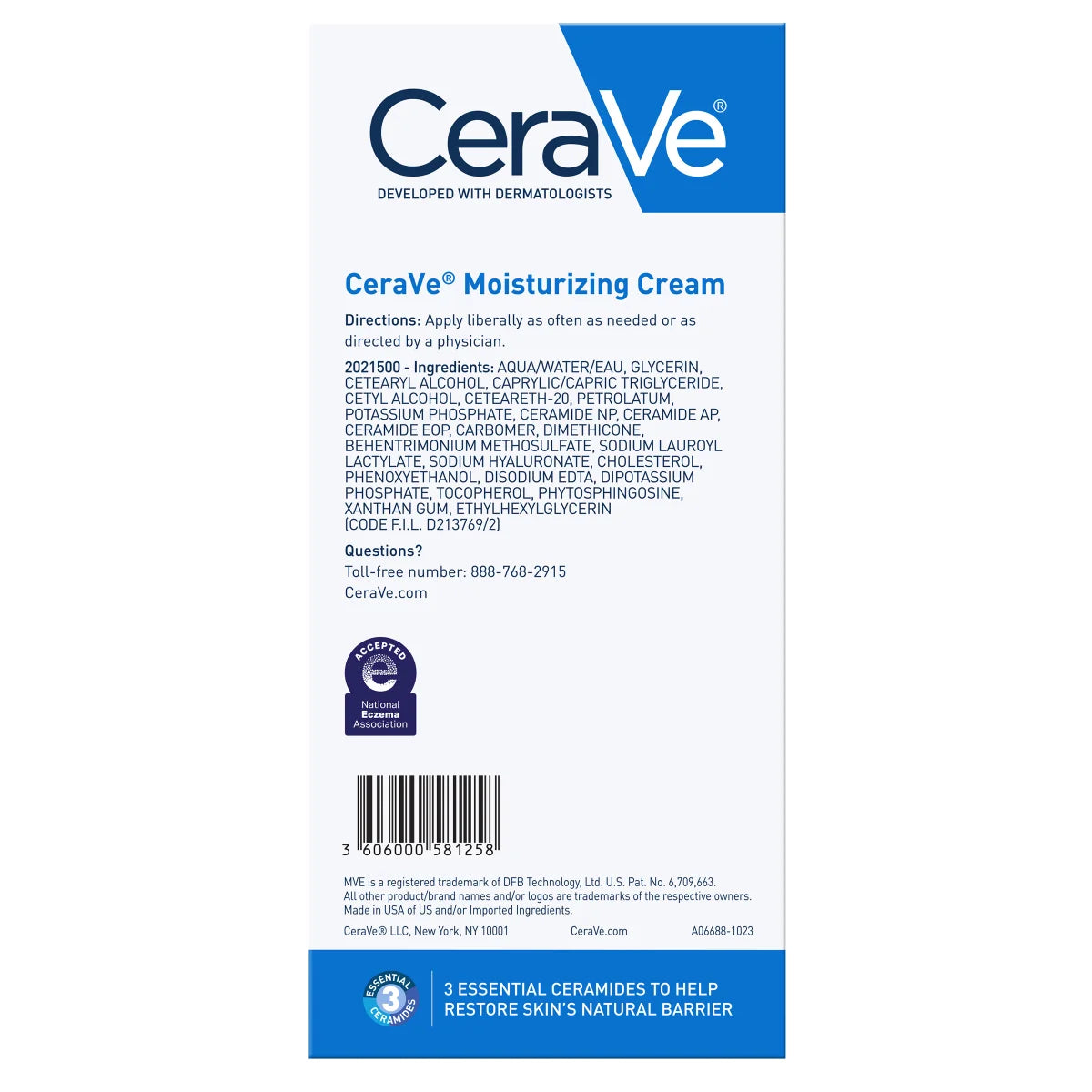 CeraVe Moisturizing Cream Interchangeable Multi-Pack, 16 oz Jar with Pump + 16 oz Jar
