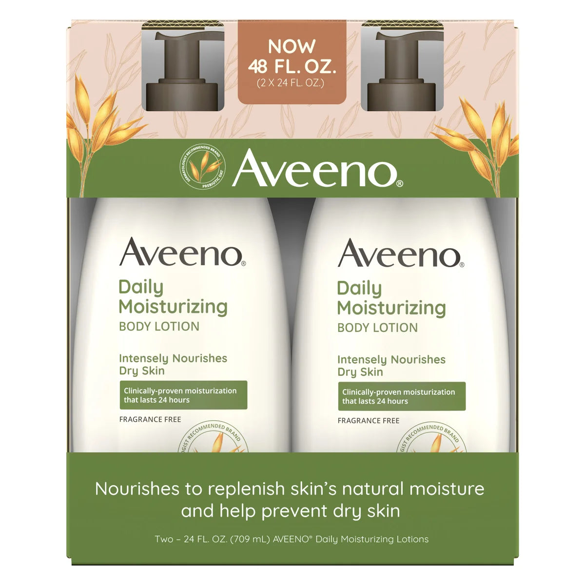 Aveeno Daily Moisture Lotion 24 fl oz, 2-pack