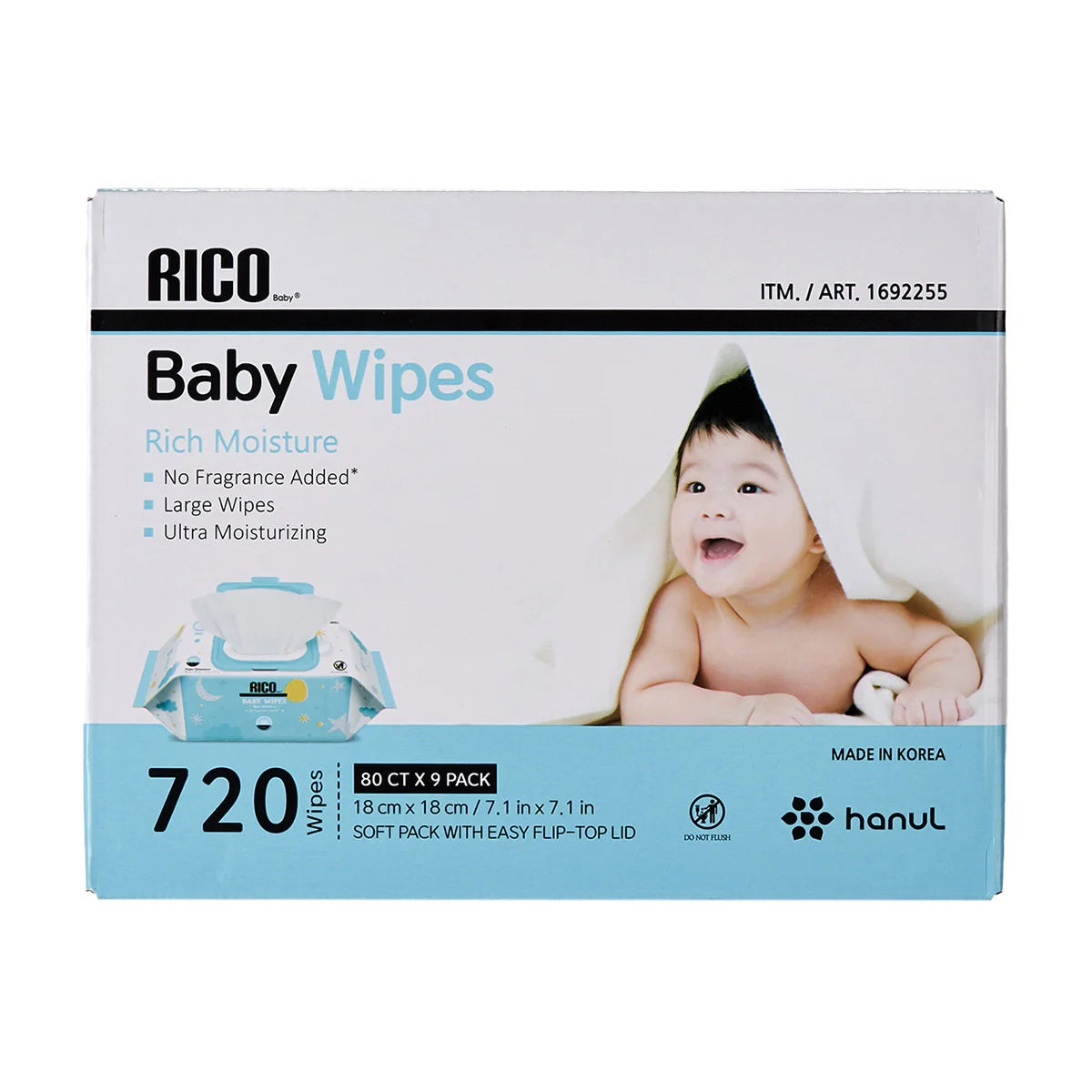 RICO Baby Wipes, 720-count