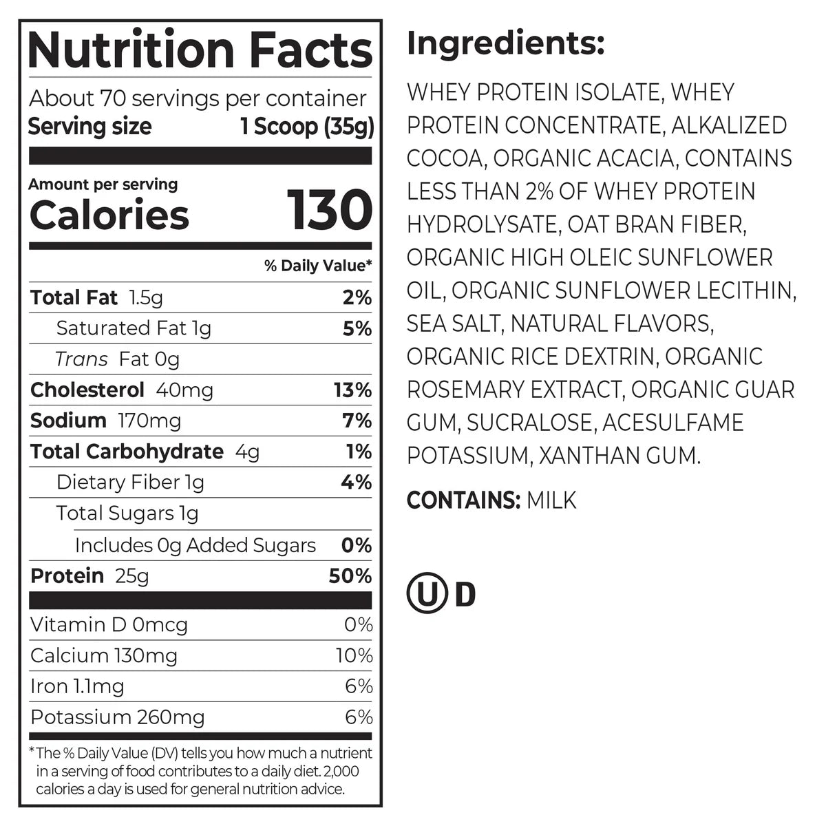 Kirkland Signature Whey Protein, Creamy Chocolate, 5.4lbs