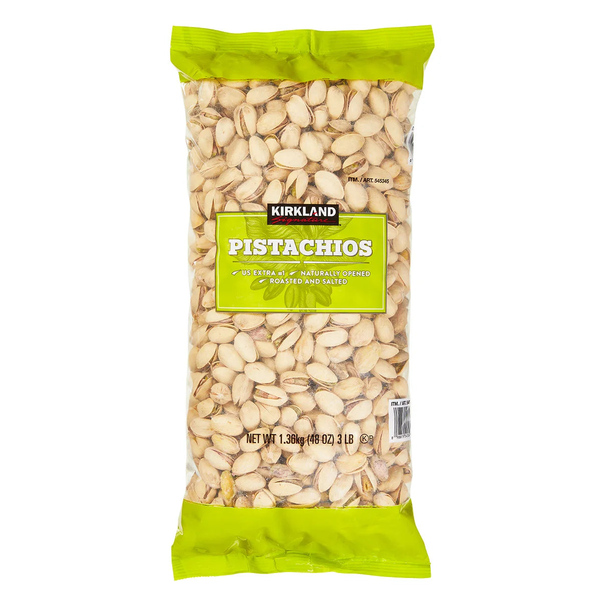 Kirkland Signature In-Shell Pistachios, Salted, 3 lbs
