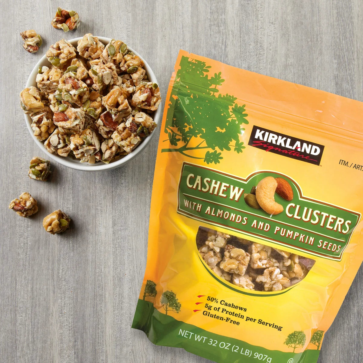 Kirkland Signature Cashew Clusters, 2 lbs