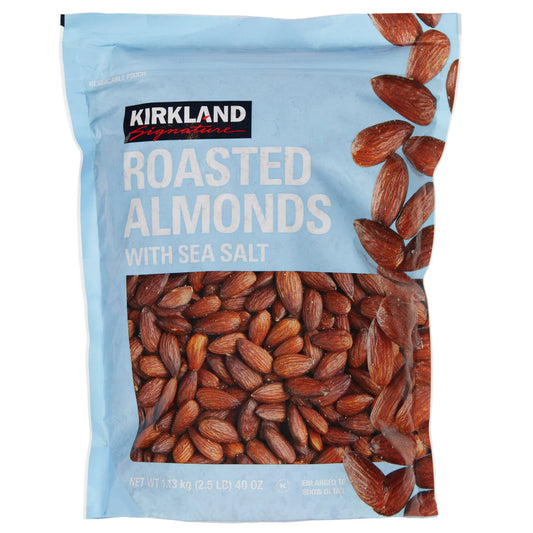 Kirkland Signature Roasted Almonds, Sea Salt, 2.5 lbs